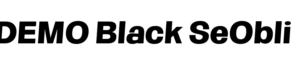 FSP DEMO Black SeObli Italic