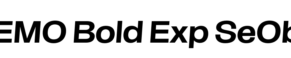 FSP DEMO Bold Exp SeObli Italic