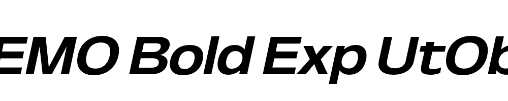 FSP DEMO Bold Exp UtObli Italic