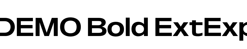 FSP DEMO Bold ExtExp Bold