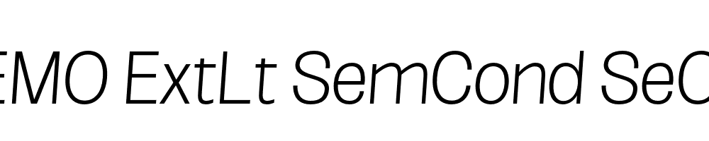 FSP DEMO ExtLt SemCond SeObli Italic