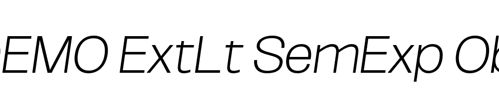 FSP DEMO ExtLt SemExp Obli Italic