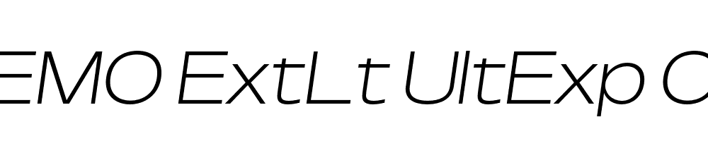 FSP DEMO ExtLt UltExp Obli Italic