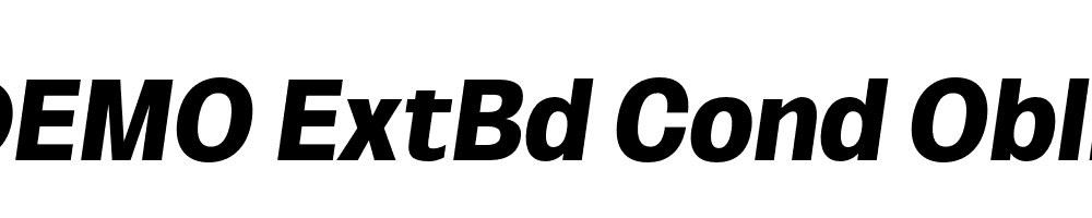 FSP DEMO ExtBd Cond Obli Italic