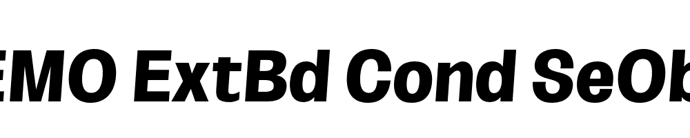 FSP DEMO ExtBd Cond SeObli Italic