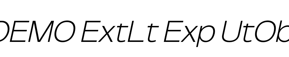 FSP DEMO ExtLt Exp UtObli Italic