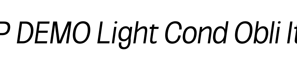 FSP DEMO Light Cond Obli Italic