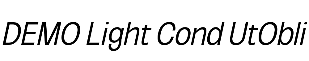 FSP DEMO Light Cond UtObli Italic