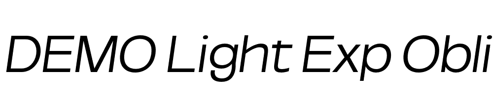 FSP DEMO Light Exp Obli Italic