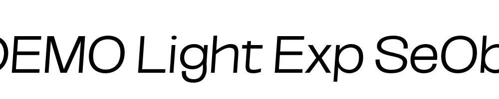 FSP DEMO Light Exp SeObli Italic