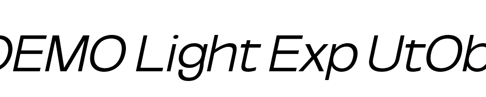 FSP DEMO Light Exp UtObli Italic