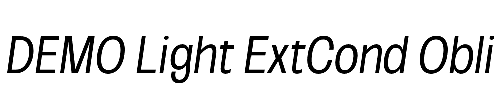 FSP DEMO Light ExtCond Obli Italic