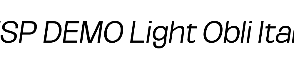 FSP DEMO Light Obli Italic