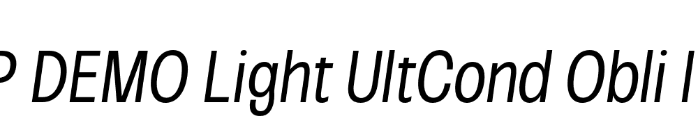 FSP DEMO Light UltCond Obli Italic