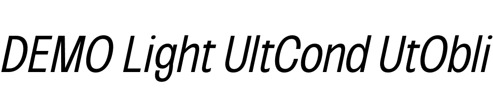 FSP DEMO Light UltCond UtObli Italic