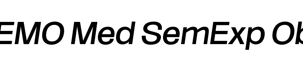 FSP DEMO Med SemExp Obli Italic