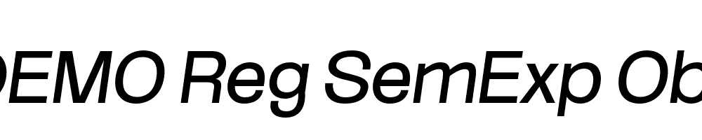 FSP DEMO Reg SemExp Obli Italic