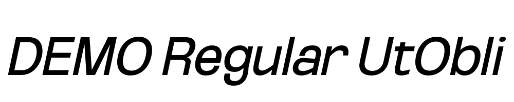 FSP DEMO Regular UtObli Italic