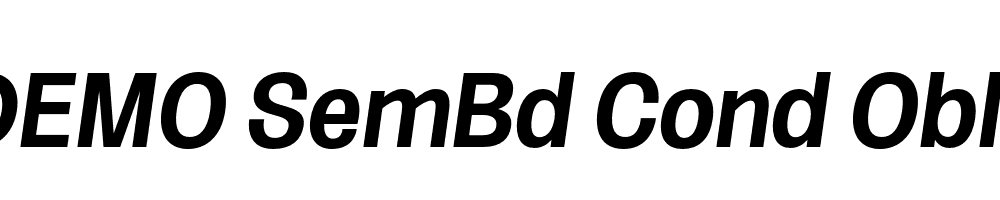 FSP DEMO SemBd Cond Obli Italic