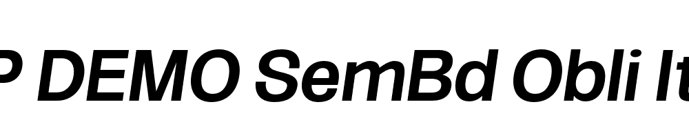 FSP DEMO SemBd Obli Italic