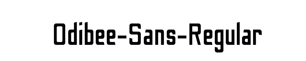 Odibee-Sans-Regular