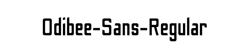 Odibee-Sans-Regular