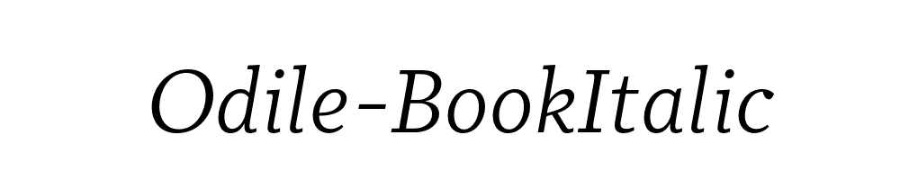 Odile-BookItalic