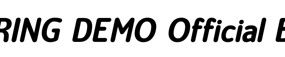  DEMO Official Black Italic