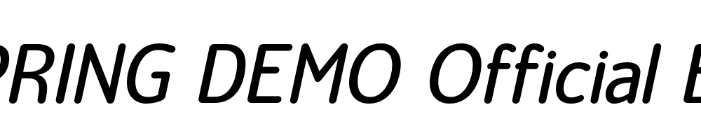  DEMO Official Bold Italic