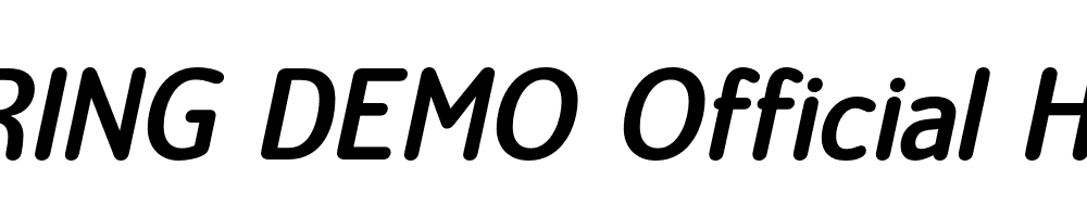  DEMO Official Heavy Italic