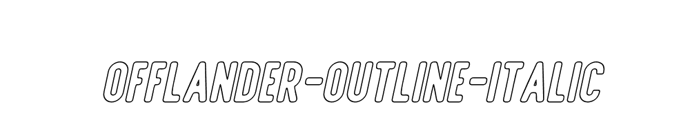 Offlander-Outline-Italic