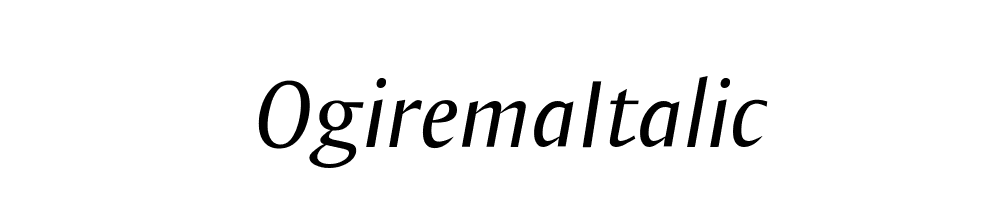 OgiremaItalic