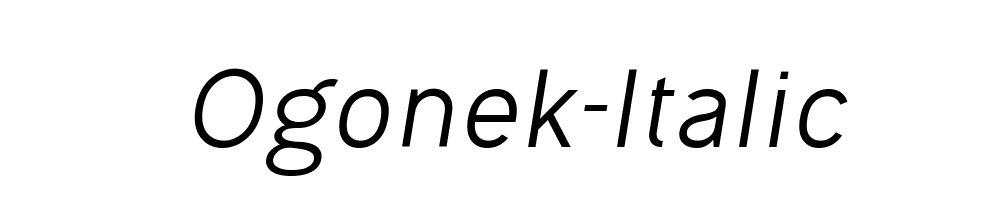 Ogonek-Italic