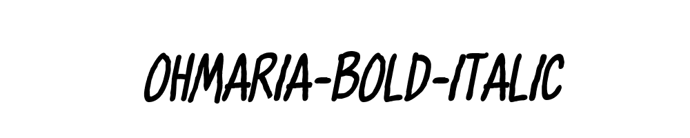 OhMaria-Bold-Italic