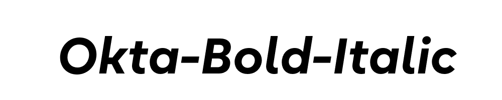 Okta-Bold-Italic