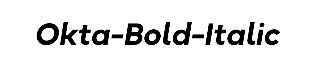 Okta-Bold-Italic