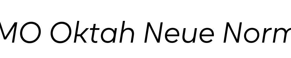 FSP DEMO Oktah Neue Normal Italic