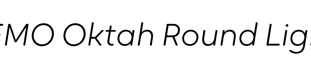 FSP DEMO Oktah Round Light Italic