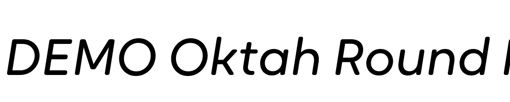 FSP DEMO Oktah Round Italic