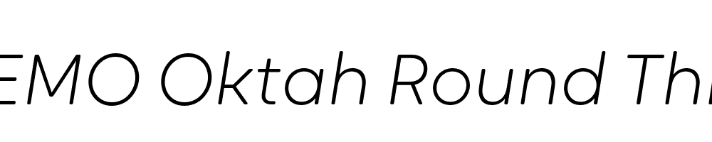 FSP DEMO Oktah Round Thin Italic