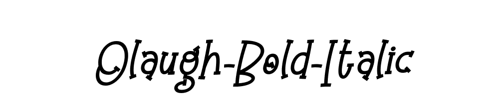 Olaugh-Bold-Italic