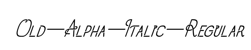 Old-Alpha-Italic-Regular