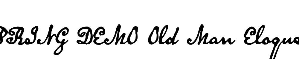  DEMO Old Man Eloquent Bold