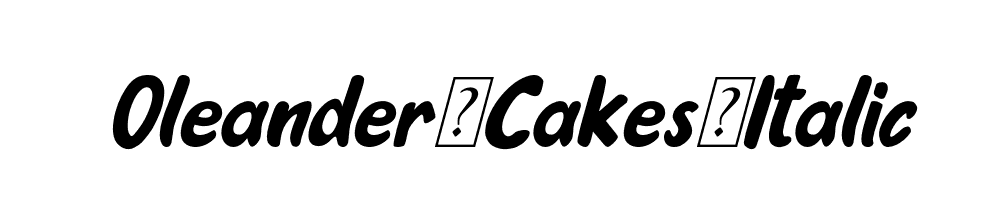 Oleander-Cakes-Italic