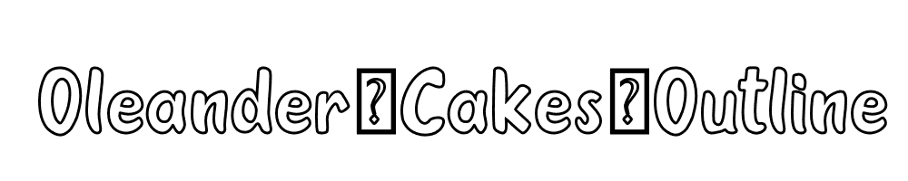 Oleander-Cakes-Outline