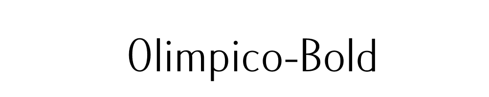 Olimpico-Bold