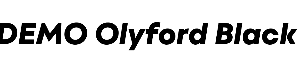 FSP DEMO Olyford Black Italic