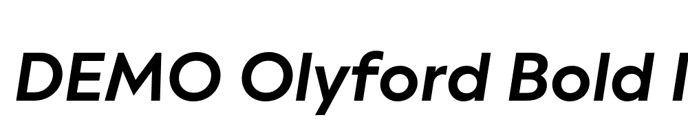 FSP DEMO Olyford Bold Italic