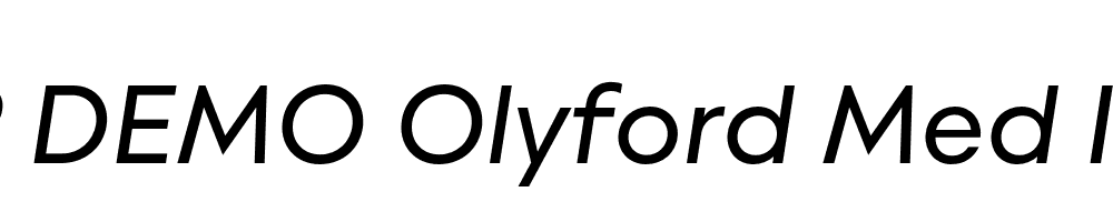 FSP DEMO Olyford Med Italic