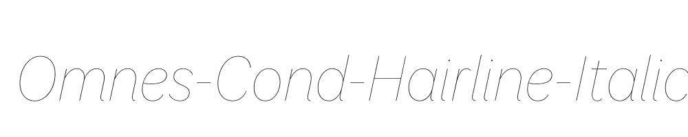 Omnes-Cond-Hairline-Italic